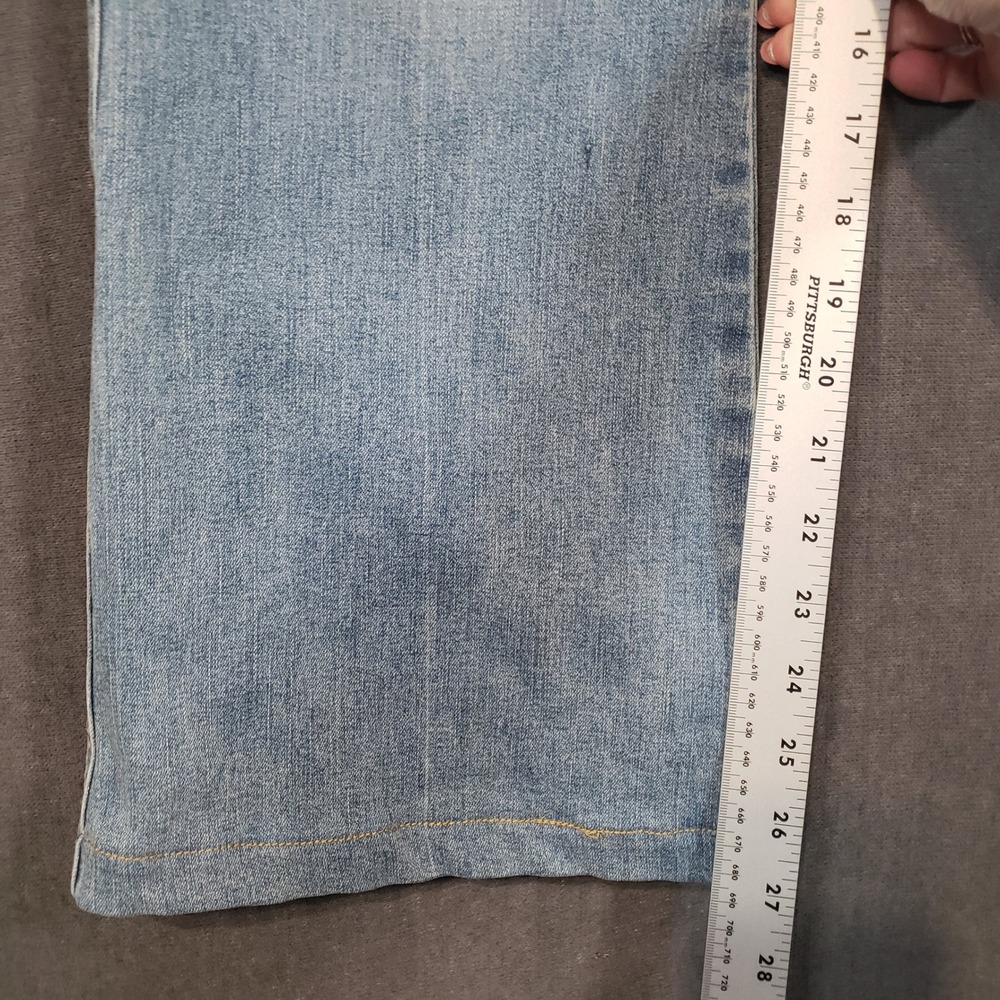 Gloria Vanderbilt Shape Effect Jeans Womens 12S Light Blue High Rise Flare Short - Picture 7 of 10